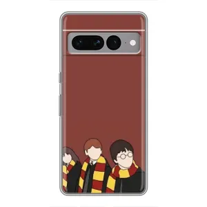 Чехлы с Гарри Поттером для Google Pixel 7 Pro (AlphaPrint) (Гарри с друзьями)