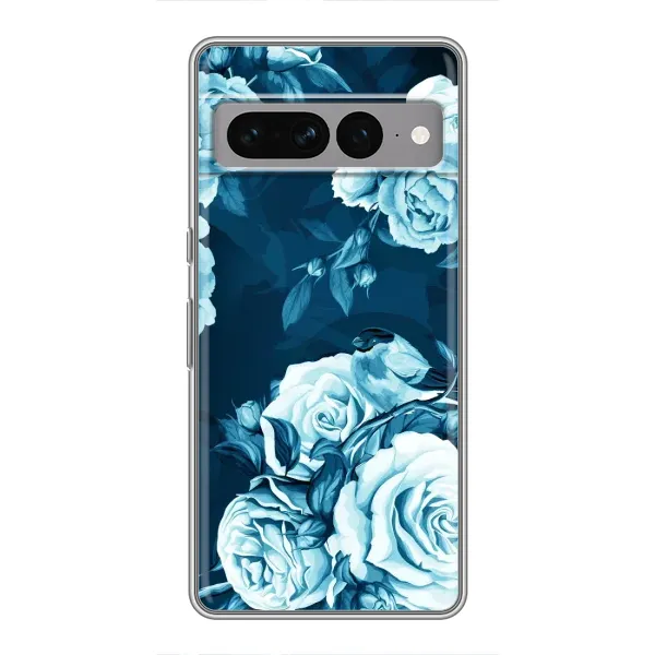 Чехол с принтом «Голубые Бутоны» для Google Pixel 7 Pro