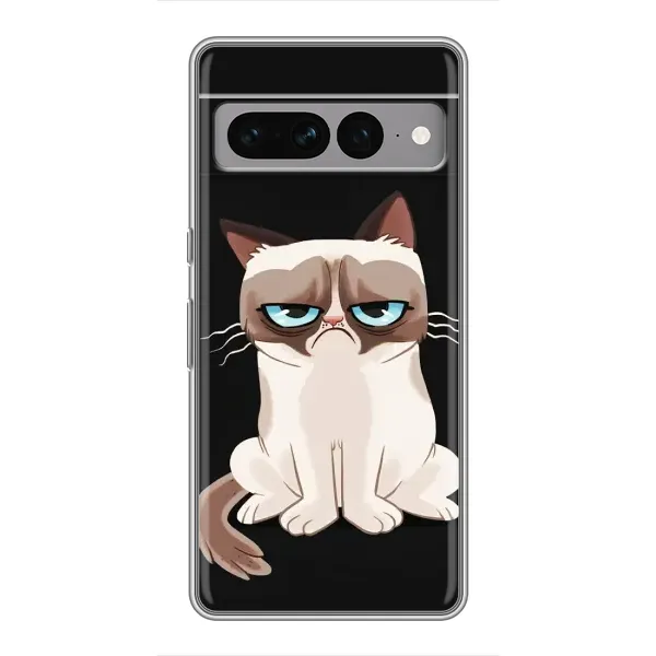 Чехол с принтом «Грустный кот» для Google Pixel 7 Pro