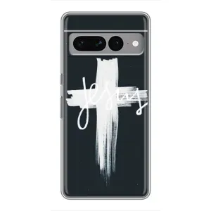 Чехол для Google Pixel 7 Pro (AlphaPrint) - (Христианские) (Иисус)