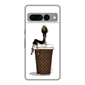 Чохли Луі Вітон для Google Pixel 7 Pro (AlphaPrint - LOUIS VUITTON) (кава LOUIS VUITTON)