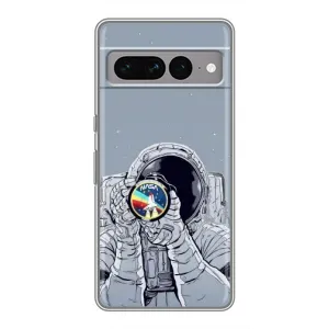 Чехол NASA для Google Pixel 7 Pro (AlphaPrint) (Космонавт фото)