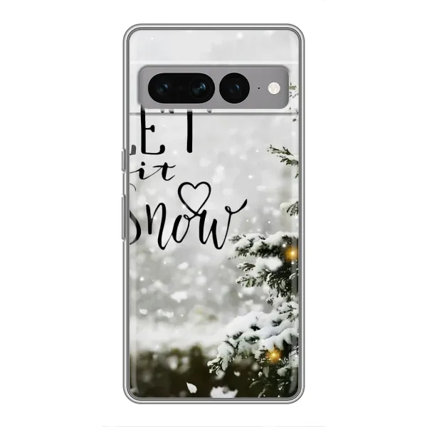 Чехол с принтом «Let it snow» для Google Pixel 7 Pro