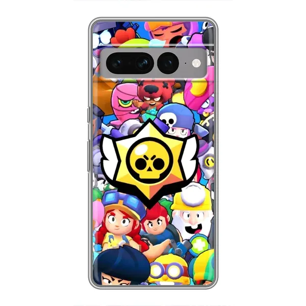 Чехол с принтом «Лого Brawl Stars» для Google Pixel 7 Pro