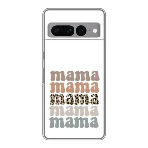 Чехлы для мамы на Google Pixel 7 Pro (Текстовый коллаж мама)