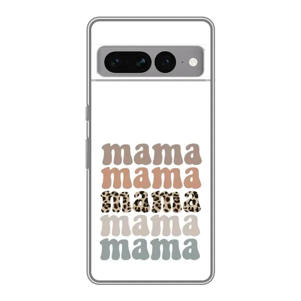 Чехол с принтом «Текстовый коллаж мама» для Google Pixel 7 Pro Чехол с принтом «Текстовый коллаж мама» для Google Pixel 7 Pro