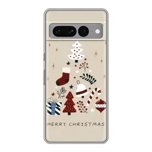 Рождественские, Праздничные Чехлы для Гугл Пиксель 7 Про (Merry Christmas)