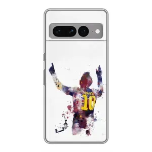 Чехлы Месси для Google Pixel 7 Pro (AlphaPrint) (Messi Barca)