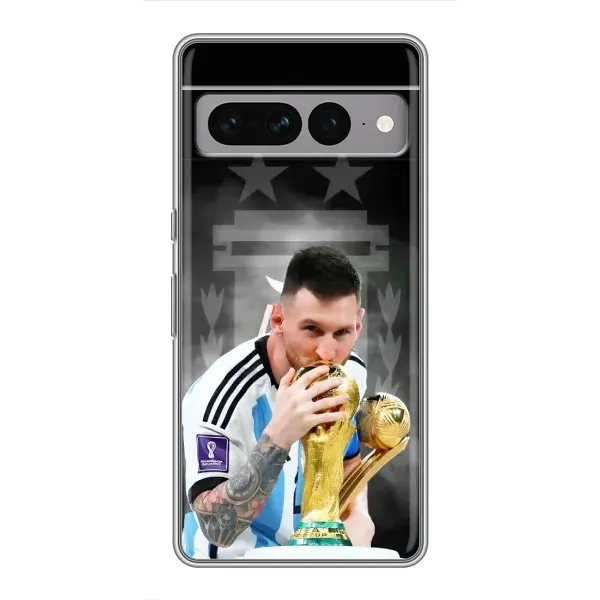 Чехол с принтом «Месси Чемпион» для Google Pixel 7 Pro