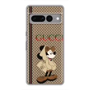 Чехлы ГУЧЧИ для Гугл Пиксель 7 Про (AlphaPrint) (Mickey GUCCI)