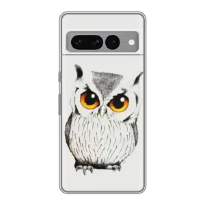 Чехол с птицами на Google Pixel 7 Pro (VPrint) (Милая Сова)
