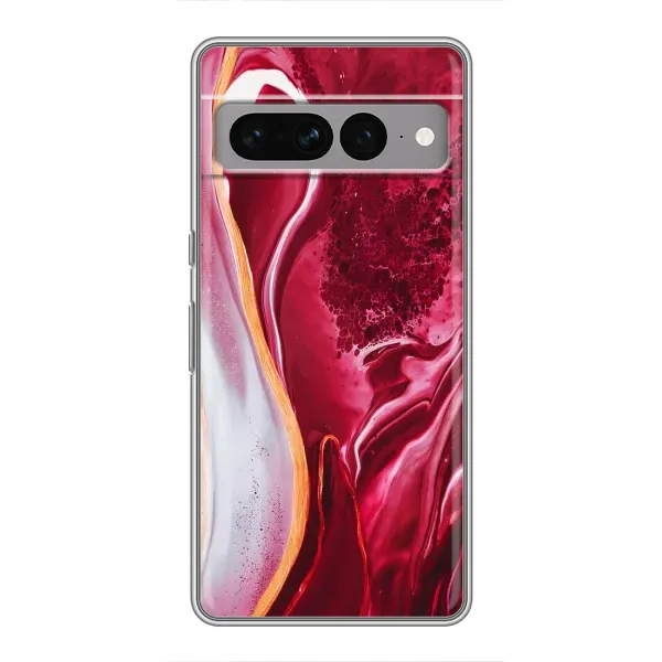 Чехол с принтом «Мрамор красный» для Google Pixel 7 Pro