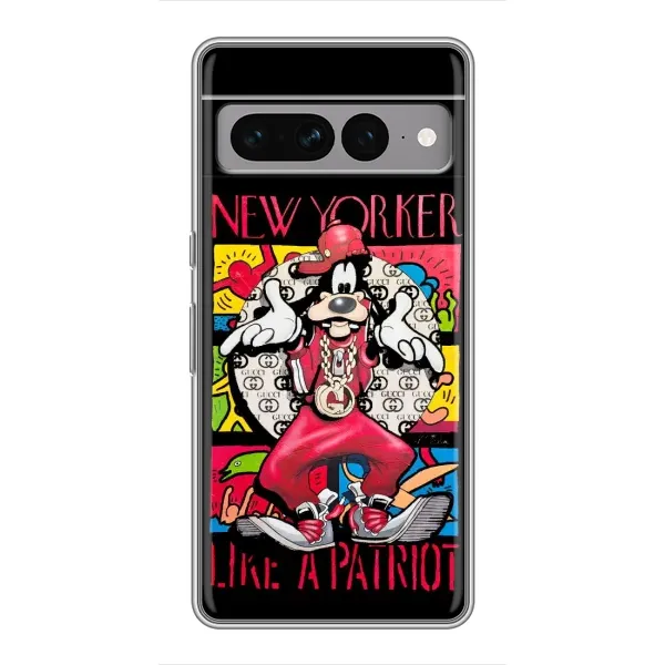 Чехол с принтом «Мультяшный Волк» для Google Pixel 7 Pro