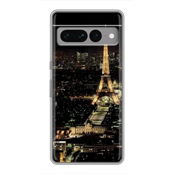 Чехол с принтом «Ночной Париж» для Google Pixel 7 Pro