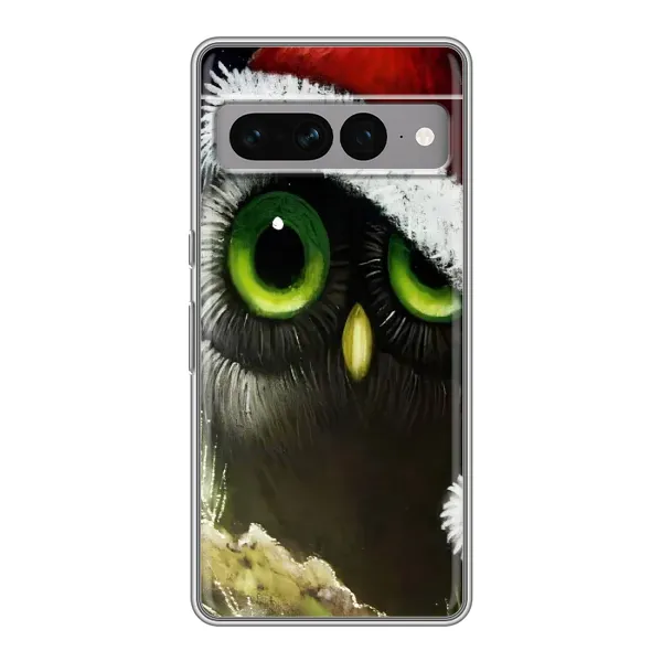 Чехол с принтом «Новогодняя Сова» для Google Pixel 7 Pro