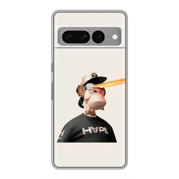 Чехол с принтом «обезьяна NFT в очках» для Google Pixel 7 Pro