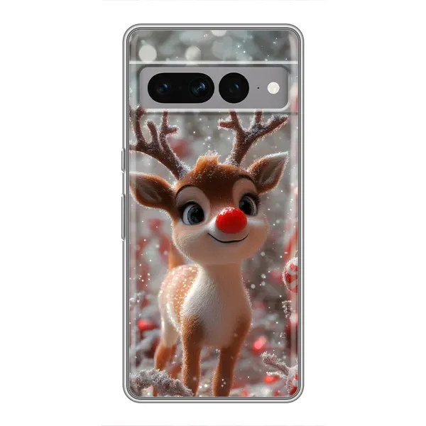 Чехол с принтом «Олень с носом» для Google Pixel 7 Pro