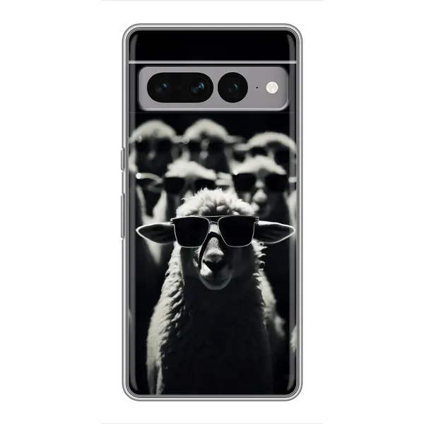 Чохол з принтом «Овечка в окулярах» для Google Pixel 7 Pro