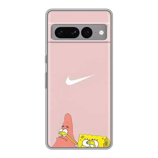 Чехол с принтом «Патрик и Губка» для Google Pixel 7 Pro