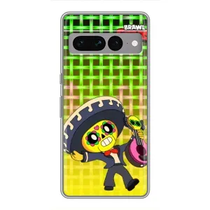 Чехлы Brawl Stars для Google Pixel 7 Pro (AlphaPrint) (Поко в самбреро)