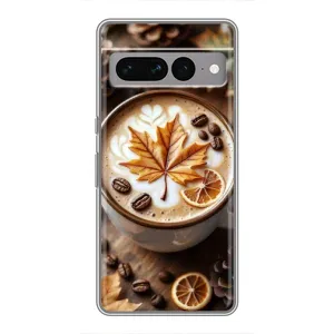 Чехол с уникальным дизайном «Осень с кофе» для Google Pixel 7 Pro (Пряный кофе)