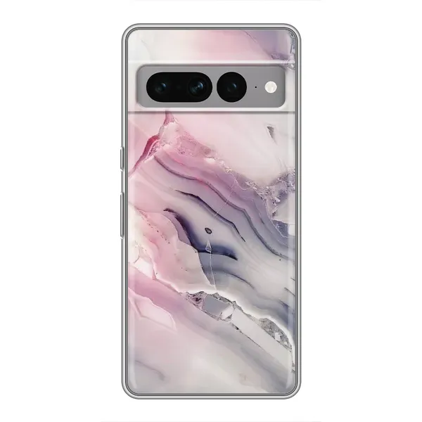 Чехол с принтом «Пурпурный Мрамор» для Google Pixel 7 Pro
