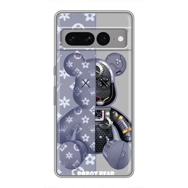 Чехол с принтом «Робот Мишка» для Google Pixel 7 Pro