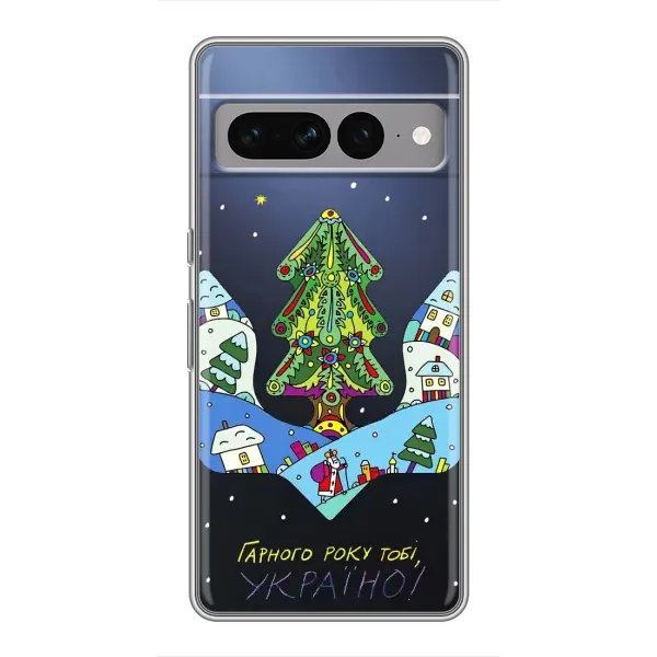 Чехол с принтом «Рождественский герб» для Google Pixel 7 Pro