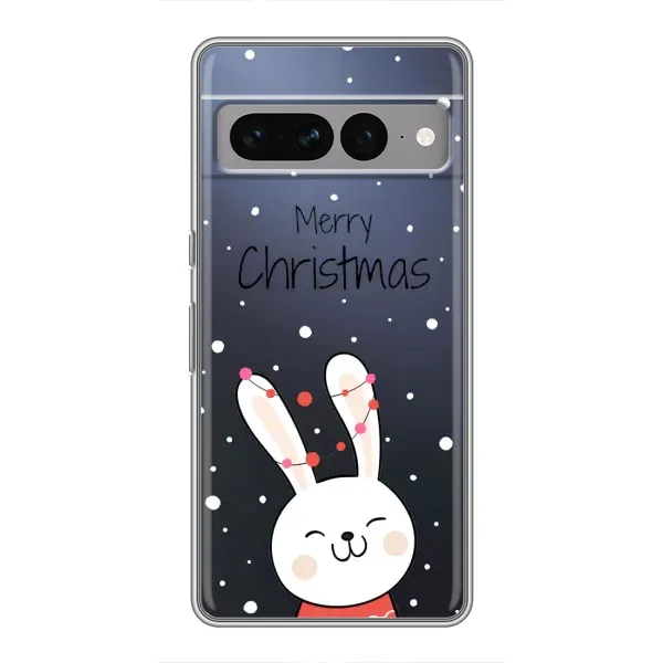 Чехол с принтом «Рождественский заяц» для Google Pixel 7 Pro