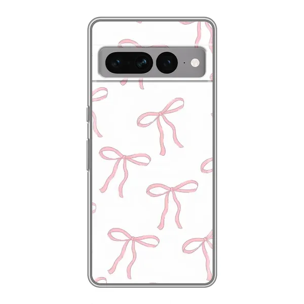 Чехол с принтом «Розовые бантики» для Google Pixel 7 Pro