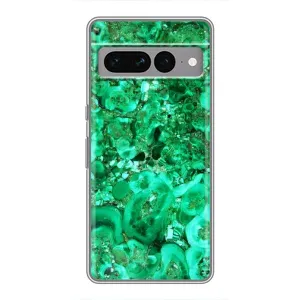 Мраморный чехол на Google Pixel 7 Pro (VPrint) (Салатный Мрамор)