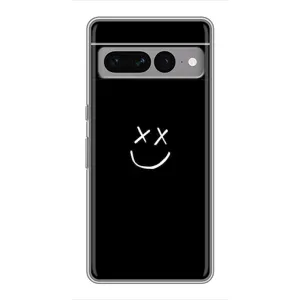 Чехол для Гугл Пиксель 7 Про - (AlphaPrint) с печатью (ТОП продаж) (Смайл)