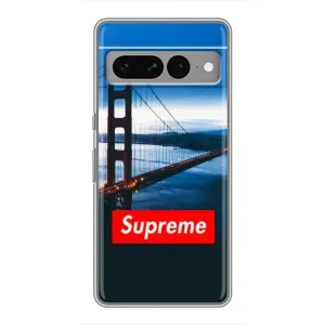 Чехол для Google Pixel 7 Pro с картинкой Supreme (AlphaPrint) (Стиль Supreme)