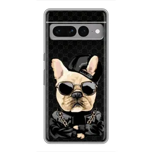 Чехлы с крутыми принтами для Google Pixel 7 Pro - (PREMIUMPrint) (Стильная собака)