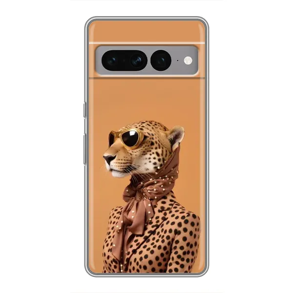 Чохол з принтом «Стильний леопард» для Google Pixel 7 Pro