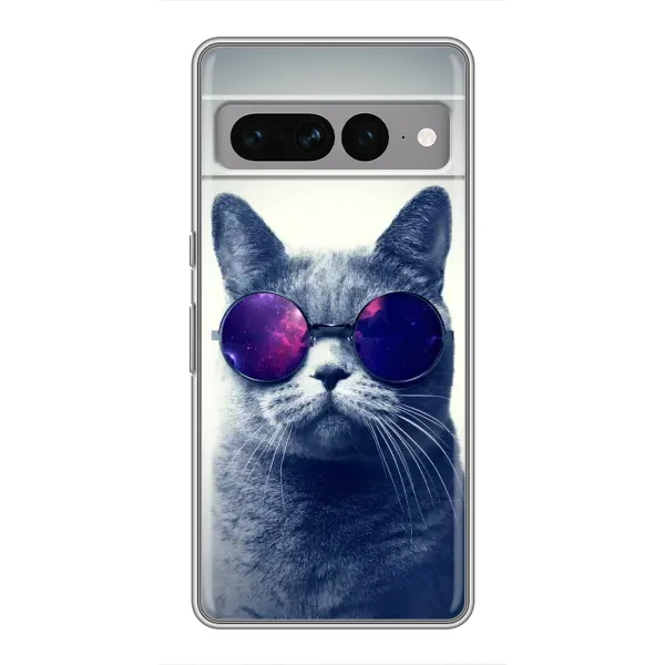 Чехол с принтом «Стильный кот» для Google Pixel 7 Pro