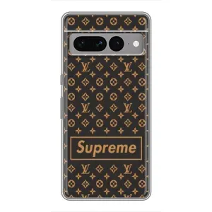 Чехол для Google Pixel 7 Pro с картинкой Supreme (AlphaPrint) (Supreme LV)