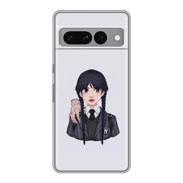 Чехол с принтом «Уэнздей и Вещь» для Google Pixel 7 Pro