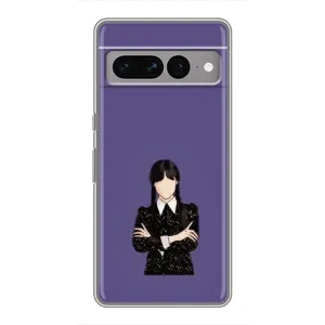 Чохли Венсдей на Google Pixel 7 Pro Уенсдей (AlphaPrint) (Венздей у чорному)