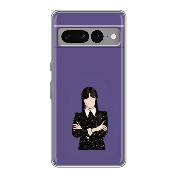 Чехол с принтом «Уэнздей в черном» для Google Pixel 7 Pro