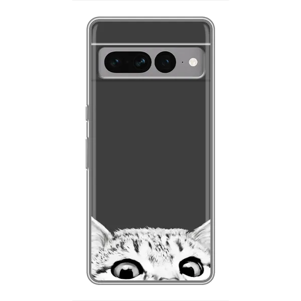 Чехол с принтом «Выглядывает кот» для Google Pixel 7 Pro