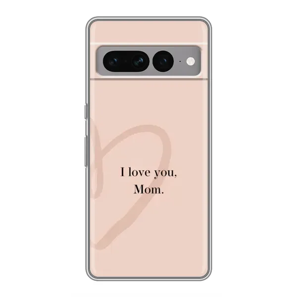 Чехол с принтом «Сердце маме» для Google Pixel 7 Pro Чехол с принтом «Сердце маме» для Google Pixel 7 Pro