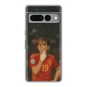 Чехол с футболистом Ламин Ямаль Google Pixel 7 Pro (Ямаль аниме)