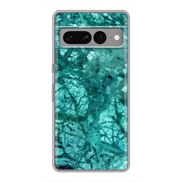 Чехол с принтом «Зеленый мрамор» для Google Pixel 7 Pro
