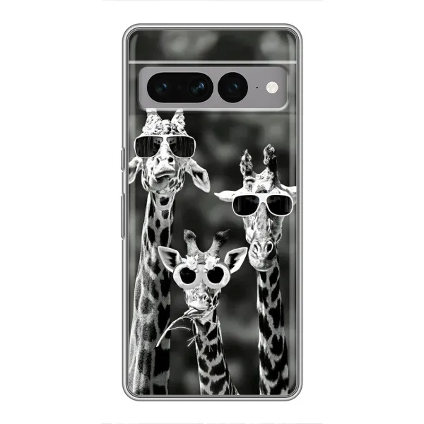 Чехол с принтом «Жирафы в очках» для Google Pixel 7 Pro