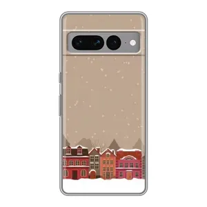 Новогодние, Праздничные Чехлы для Google Pixel 7 Pro - 2024 год (Зимний город)