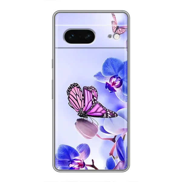 Чохол з принтом «Метелик на квітах» для Google Pixel 7 Чохол з принтом «Метелик на квітах» для Google Pixel 7
