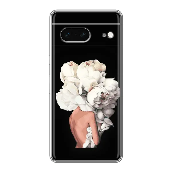 Чохол з принтом «Білі квіти» для Google Pixel 7 Чохол з принтом «Білі квіти» для Google Pixel 7