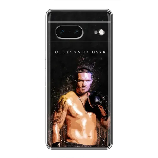 Чохол з принтом «Боксер Олександр Усик» для Google Pixel 7