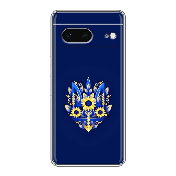 Чехол с принтом «Цветочный Герб» для Google Pixel 7